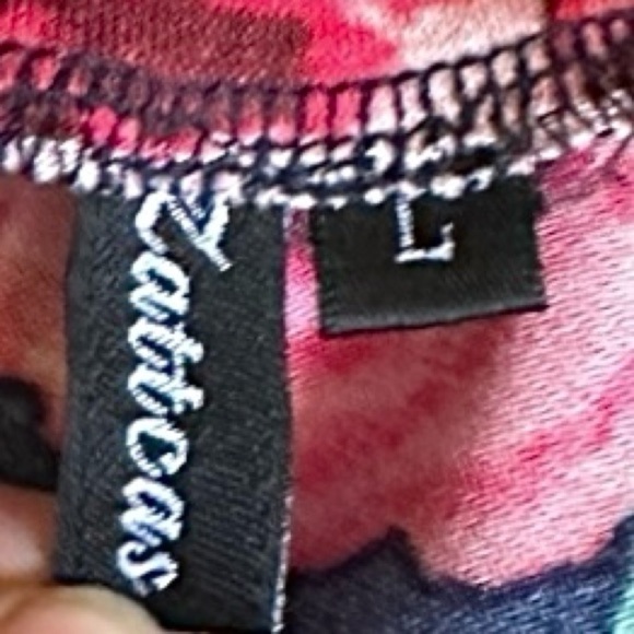 Boutique Maxi Dress Size L Navy Floral Print Stretchy Flowy Wedding Guest - Picture 7 of 7